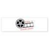 CafePress Sneak Peek Bumper Sticker 10"x3" Rectangle Bumper Sticker Car