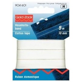 Prym Household Tape Cotton Ribbon 5 m Long 10 mm White