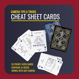 The Photography Deck Combo - Photography Cheat Sheet Cards - Camera Settings Cheat Sheets - Photography Idea Cards - Essential Shooting Guide - Photography Tips Reference Card - Quick Tip Photo Cards