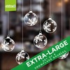 Christmas Window Stickers - Xmas Snowflake Hanging Bauble Window Cling