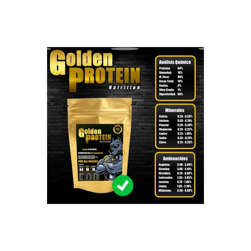 Proteína Golden Protein Para Perros - 2 Kg