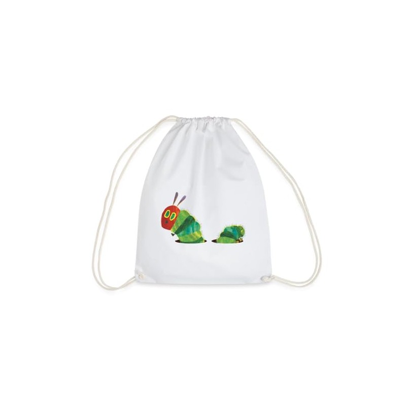 Spreadshirt The Very Hungry Caterpillar Gym Bag, White, Unit size