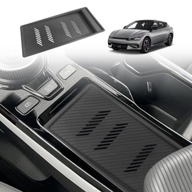 BestEvMod for EV6 Center Console Phone Charge Area Silicone Mat Non Slip Silicone Pad Interior Accessories Compatible with 2022 2023 2024 Kia EV6