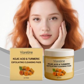 Almohadillas Exfoliantes De Cúrcuma Viareline Para Rostro