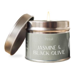 Jasmin & Schwarz Olive Kerze