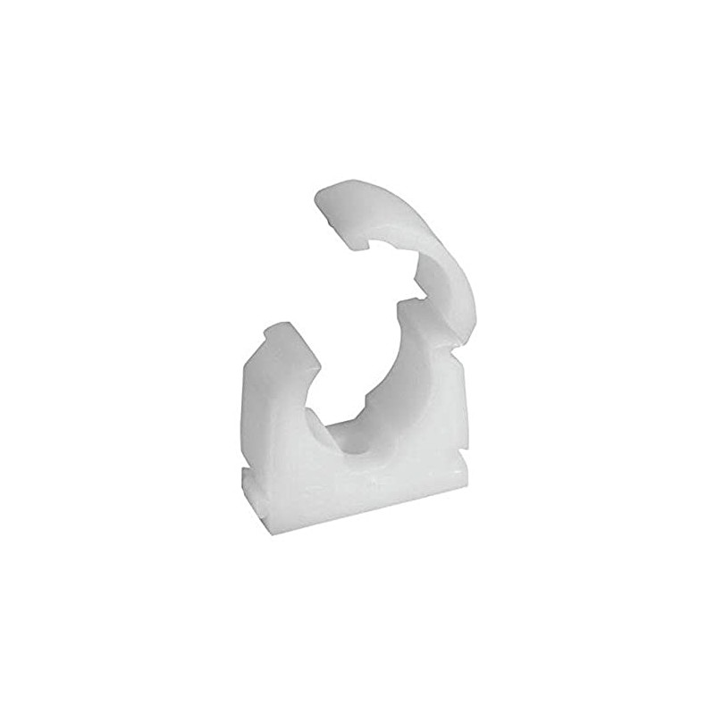 Bulk Hardware BH04498 Single Hinged Pipe Clip, 15 mm -