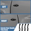 X AUTOHAUX 8pcs ABS Exterior Side Door Handle Cover Trim