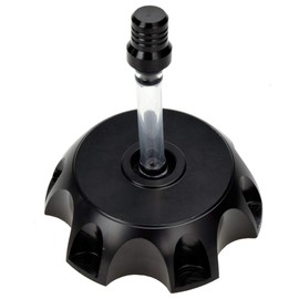HIAORS CNC Aluminum Gas Fuel Tank Cap With Breather Valve for 50cc 70cc 90cc 110cc 125cc 140cc 150cc 160cc Pit Dirt Bike Motorcycle Black