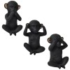 Evideco 3 Wise Monkeys Speak Hear See No Evil Statuettes