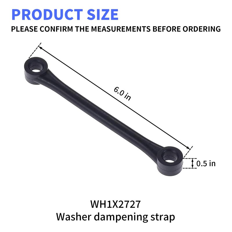 4 PACK WH1X2727 Washer Dampening Strap Compatible with GE Hotpoint