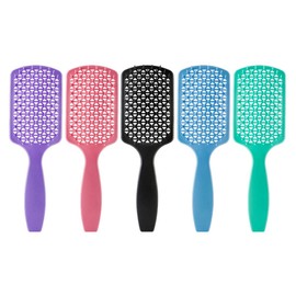 5PCS Women Hair Brush Scalp Massage Detangling Brush for Black Natural Hair and Curly Hair, Soft Detangling Comb Detangler Hair Brush for African American 3c/ 4b/ 4c Hair, Afro hair, Wet&Dry