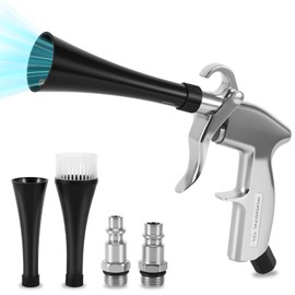 YUNYODA Car Cleaning Gun, High Pressure Dry Blower Gun with 2 Nozzles Interior Car Compressed Air Blow Gun for Vehicle Car Carpet Dashboard Seat Upholstery