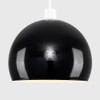 MiniSun - Mini Retro Gloss Black Arco Style Dome Ceiling