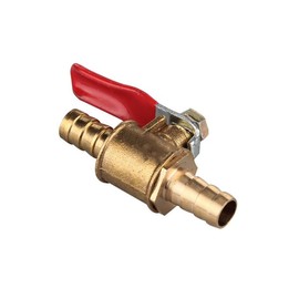 JNNJ Universal Brass Ball Valve, Brass Water Mini Ball Valve, Shut-off Switch, Brass Ball Valve, Pipe Fittings with Actuation Handle, for Motorcycles (8 mm)