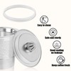 20 Pcs Silicone Gaskets with Circle Crochet for Keurig Stainless