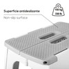 Vigar Compact Foldable Stool, 16 inches, Lightweight, 330-pound Capacity Non-Slip