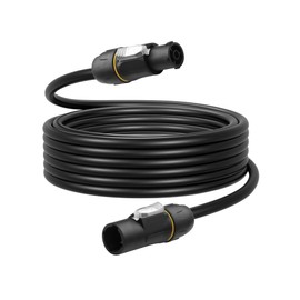 CERRXIAN PowerCON True1 Male to Female Extension Cable, 14AWG Professional Waterproof Locking PowerCon Connector for Outdoor Stage Light Series LED Screen/Stage Light/Speaker - 2M / 6.6FT
