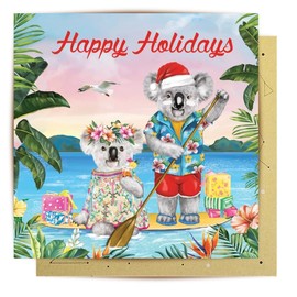 La La Land Greeting Card Sunshine Lovers Paddle Board