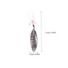 SUPVOX 5pcs Simulated Fishing Lure Fishing Baits Rotating Chicken Plume