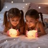MOYAC Lámpara de Tulipanes de Mesa con 3 Flores, Luz