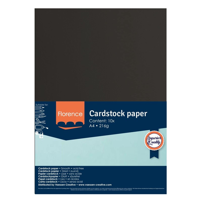 Florence Cardstock Smooth - Coloured Card Making Supplies A4 -