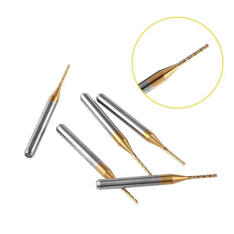 10pcs PCB End Mill Set Tungsten 1mm End Mill Carbide