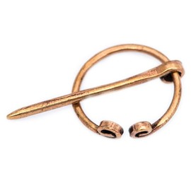 WINDALF Small Medieval Sina Brooch Pin Diameter 1.9 cm Bronze, Bronze