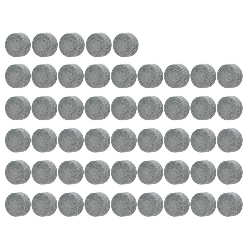 50Pcs Pool Cue Tips Leather Billiard Cue Stick Tip Grade