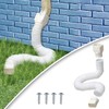 Gutter down runs, rainwater drainage pipe connection, down trigger, rainwater