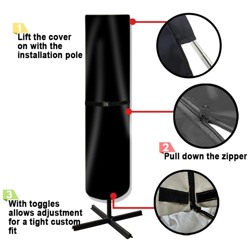 POYEE Outdoor Patio Umbrella Cover