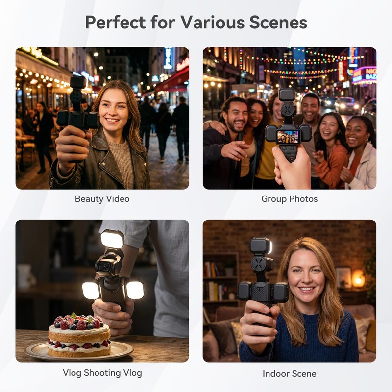 UTEBIT 3Pcs Magnetic Mini Selfie Fill Light for DJI Osmo