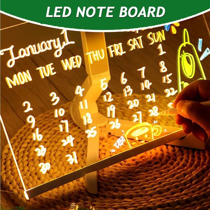 LED Note Board with Colors 5.9" x 5.9"