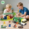 Hiweego City Garbage Truck Building Set, 3-in-1 811PCS Recycling Station