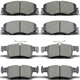 evkingauto D1878 D2185 8pcs Front Rear Ceramic Brake Pads Sets Fit For 2022 2023 2024 For Honda Civic