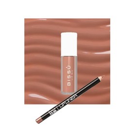 Kit Lapices Delineadores de Labios IVY mate, larga duracion y 7 Tonos de lip oil de Bissu adicionados con vitamina E y aceites con propiedades humectantes, antioxidantes y un aroma ¡que se antoja!