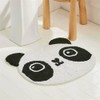 Cute Panda Face Shaped Cartoon Carpet Plush Area Rug Play