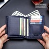 Strong Large Capacity Genuine Leather Bifold Wallet/Credit Card Holder for
