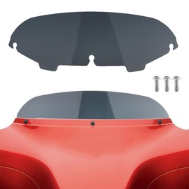 TSUNG 4.5" Smoke Round Windshield Batwing Windscreen Fit for 1996-2013 Touring-Style & Bagger-Style Motorcycles (Fit 96-13 Smoke, 4.5inch)