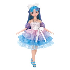 Licca-chan Dress Aqua Curl Dress Set, Gradation Star