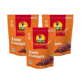 Sun-Maid Sun Maid California Zante Currants 8oz Bag Pack of 3 Dried Fruit Snack
