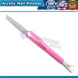 ODM PROFESSIONAL Acrylic Nail Pincher Pinching Pinch Clamp Tool Art C Curve Pink ODM