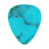 Golden Line Turquoise Stone Guitar Or Bass Pick - 3.0