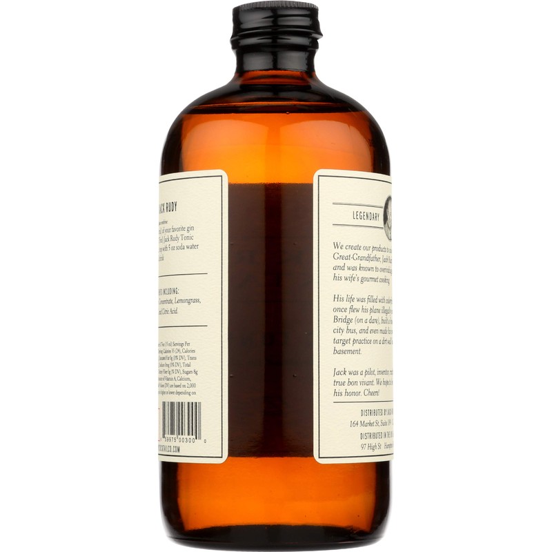 JACK RUDY COCKTAIL CO Small Batch Cocktail Tonic, 17 FZ