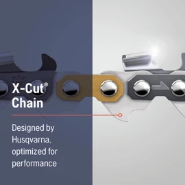 Husqvarna X-Cut S83G 20 Inch Chainsaw Chain, .3/8” Pitch, .050” Gauge, 72 Drive Link Chainsaw Blade Replacement, Pre-Stretched and Low Kickback, Gray