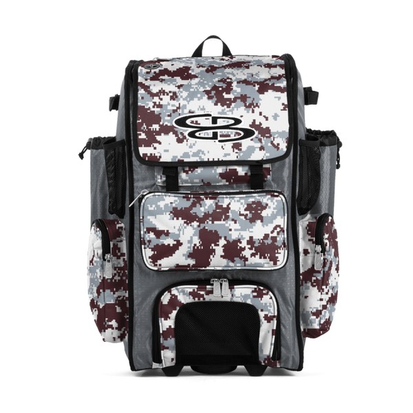 Boombah Rolling Superpack Baseball/Softball Gear Bag - 23-1/2" x 13-1/2"