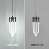 BNHHLZ Modern Black LED Pendant Light Fixture U-Shaped Adjustable 2