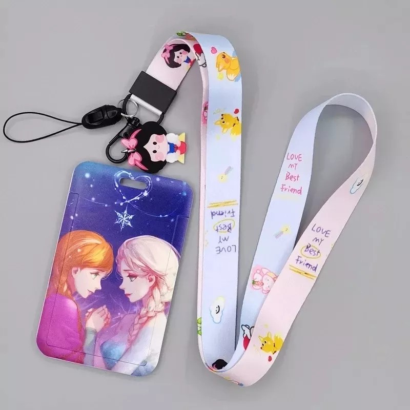 KH Porta Gafete Tarjetero Personajes Niños Niñas 12pz Mayoreo
