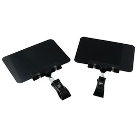 dohobby 10 Packs Double Head Display Clips Rotating Reuse Sign Price Tag Rotating Clip Plastic Merchandise Sign Display Clip Holder