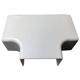 Electriduct 3 Way T Connector for (LG1) Large Raceway Wall Wire Concealer and Cord Manager - White