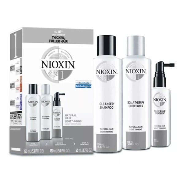 Nioxin 1 Kit 150ml Sistema 1 Para Caida Del Cabello